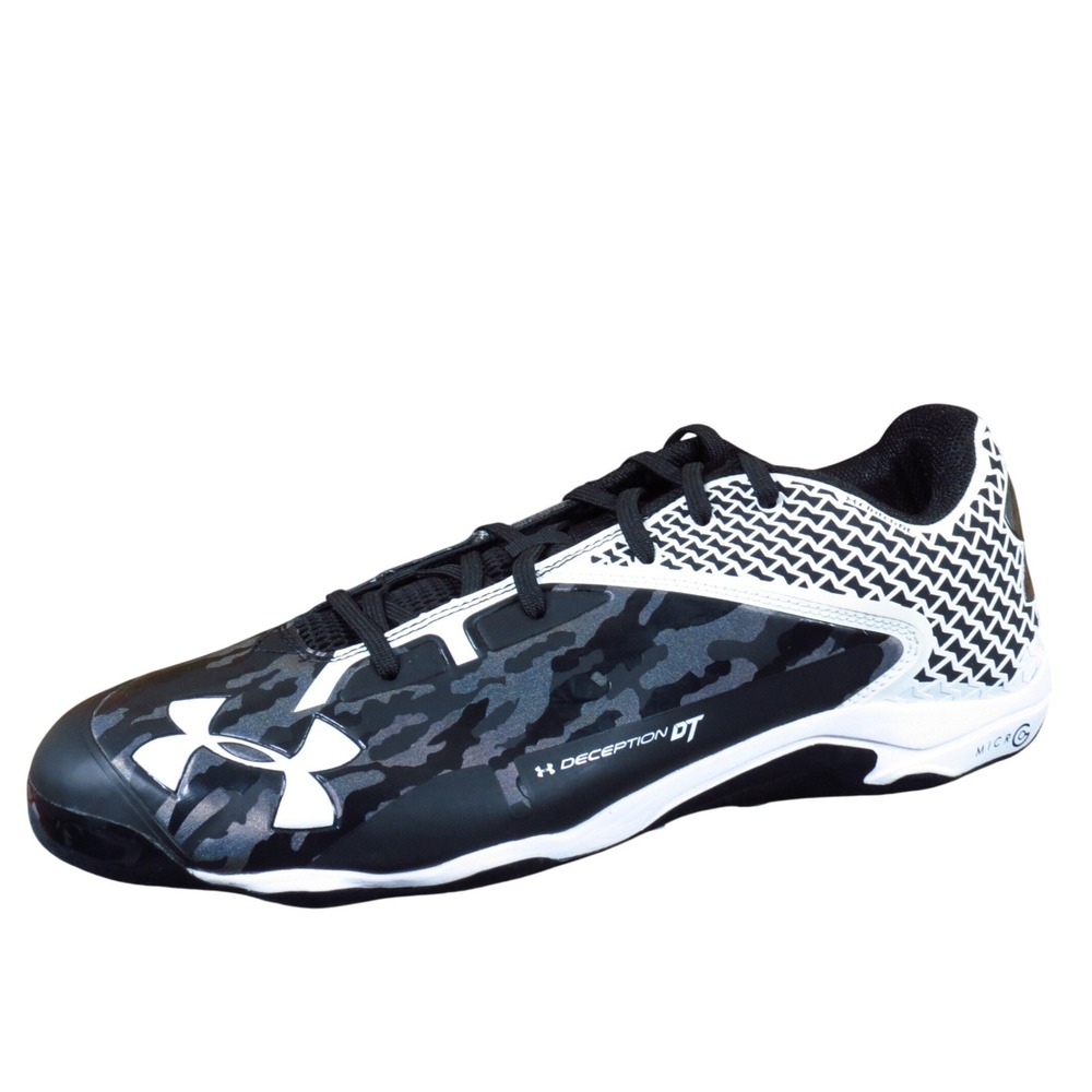 Under Armour Deception Low DT Men Baseball Cleats Size 14 Athletic Black Camo